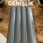 Oval Gümüş Beyaz Polimer Duvar Paneli - PL15