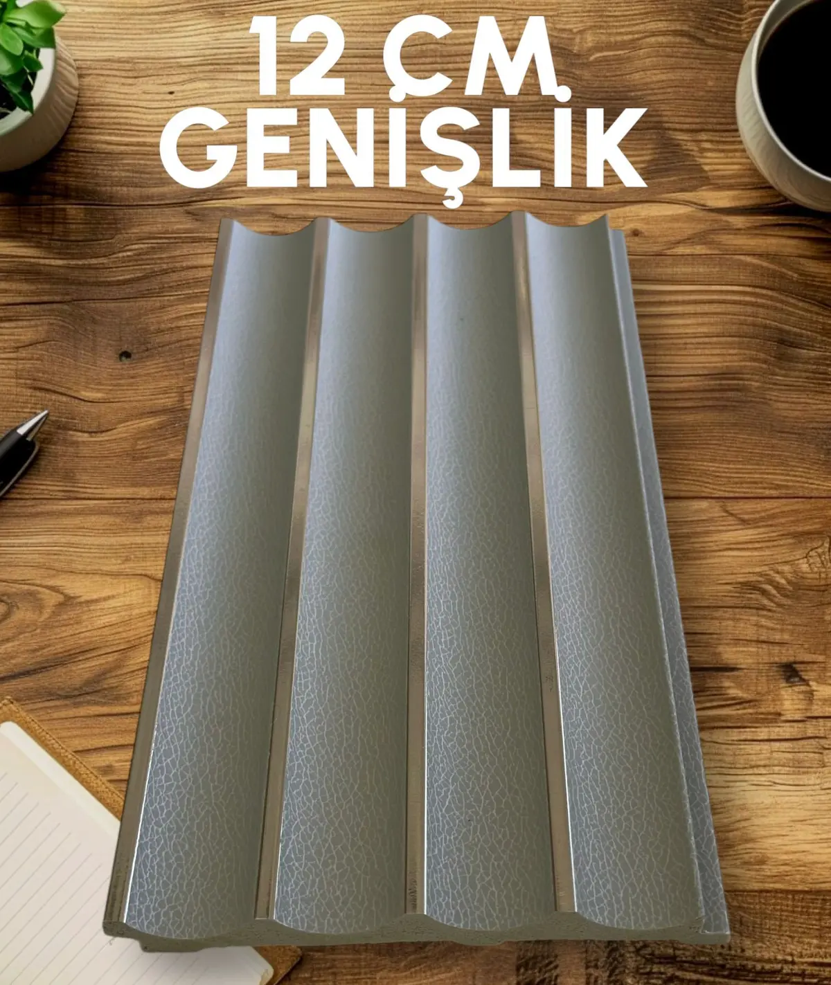 Oval Gold Beyaz Polimer Duvar Paneli - PL13