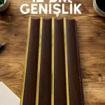 Oval Gold Koyu Ahşap Polimer Duvar Paneli - PL12